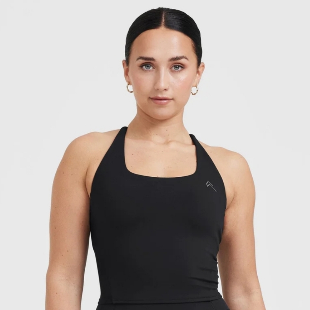 Oner Active - Timeless Square Neck Mid Vest - Black - SMALL